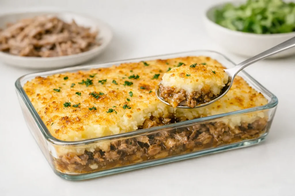 parmentier de canard pas sec