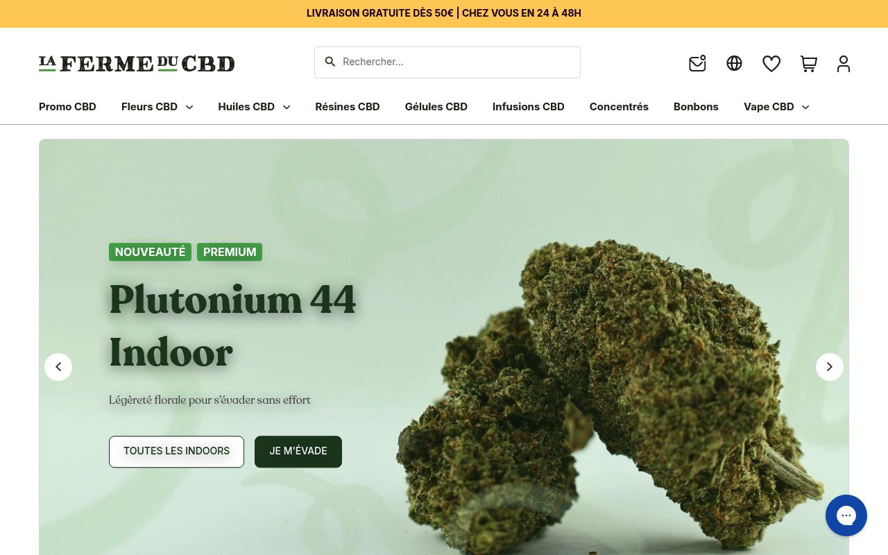 Apercu du site La Ferme du CBD